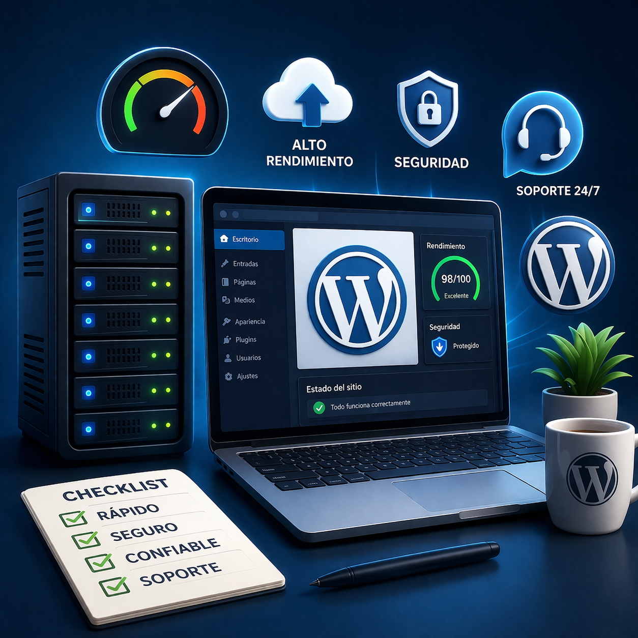 Cómo elegir hosting WordPress rápido y sin errores comunes