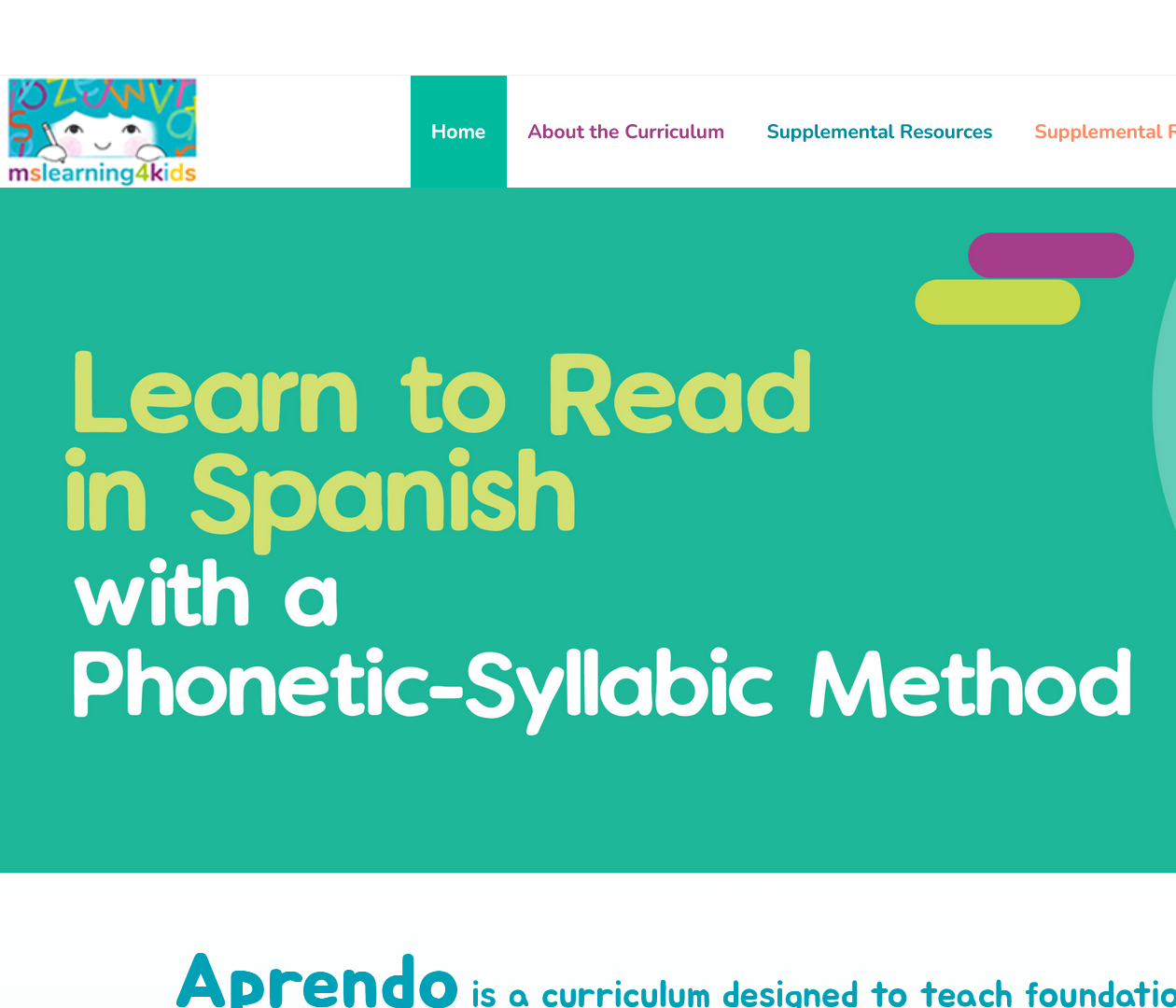 MS Learning for kids