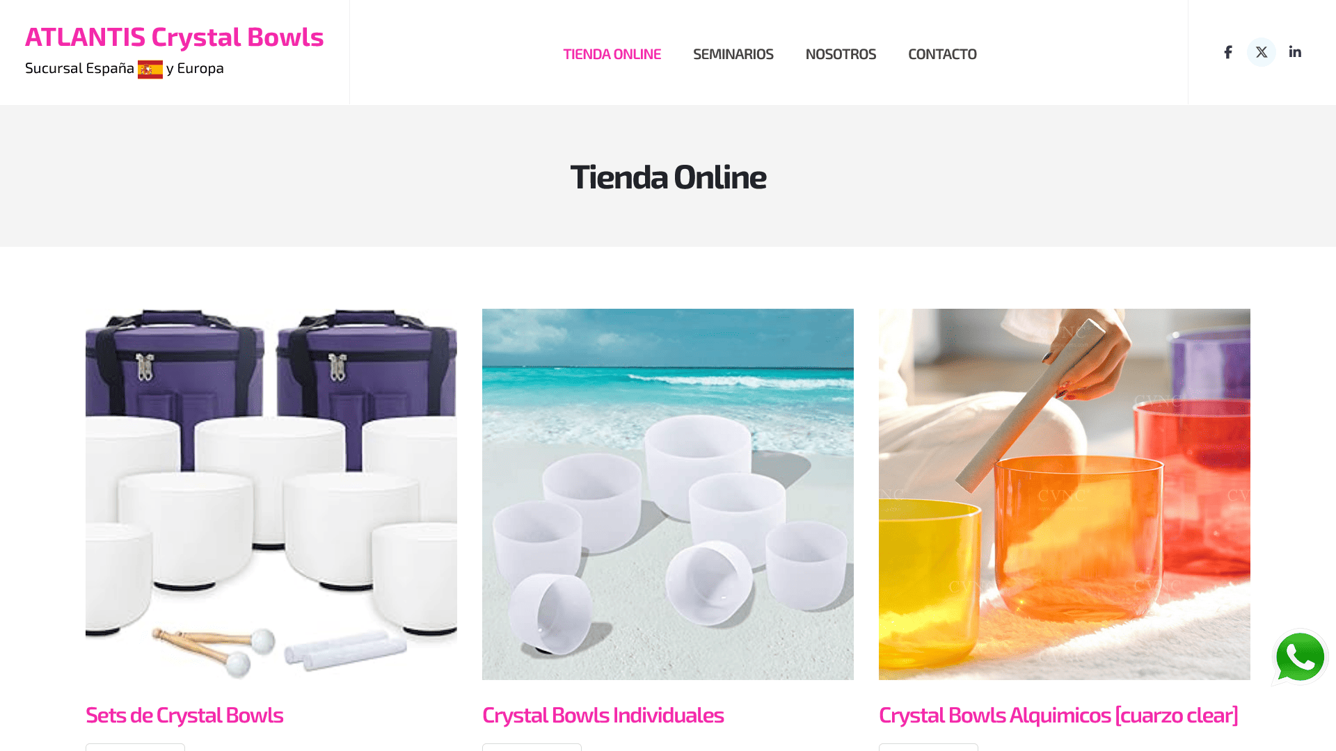 Atlantis Crystal Bowls